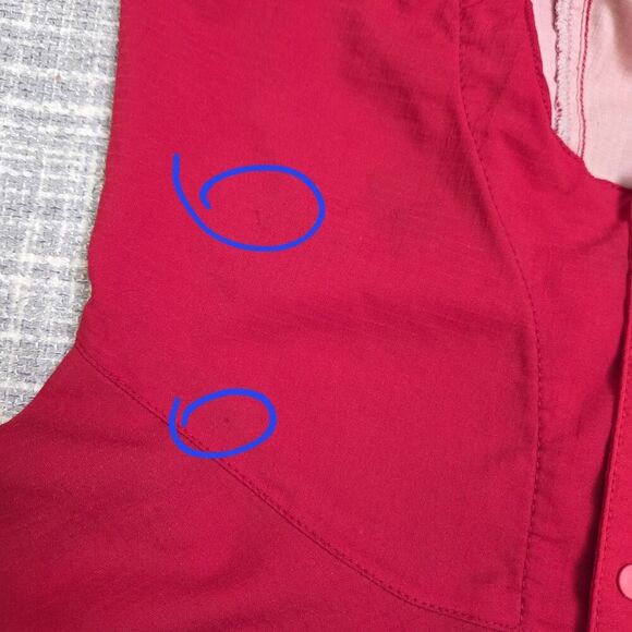 VTG PATAGONIA 1/2 Zip/Snap Anorak Hooded Red Men's L - Picture 6 of 10